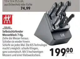 Citti Zwilling J.A.Henckels selbstschärfender messerblock 7-tlg. tilbud