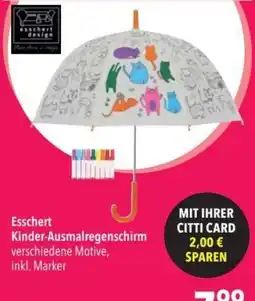 Citti Esschert Kinder-Ausmalregenschirm tilbud