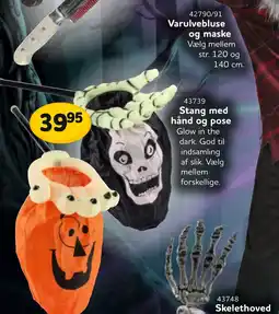 Buddy Leg Varulvebluse og maske tilbud