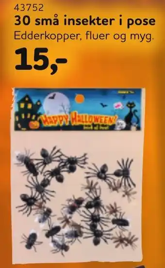30 små insekter i pose