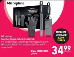 Citti Microplane Gourmet Reiben Set mit Handschuh tilbud