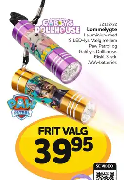 Buddy Leg Gabby's Dollhouse lommelygte tilbud