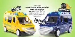 Buddy Leg Speedlar Ambulance eller politibil tilbud