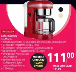 Citti KitchenAid Kaffeemaschine 5KCM1209 tilbud