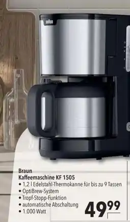 Citti Braun Kaffeemaschine KF 1505 tilbud