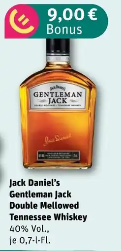 REWE DE Jack Daniel's Gentleman Jack Double Mellowed Tennessee Whiskey tilbud