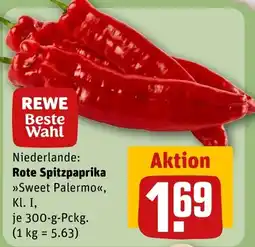 REWE DE Rewe Beste Wahl Rote Spitzpaprika tilbud