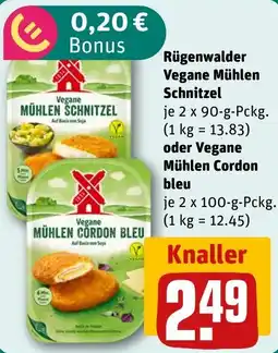 REWE DE Rügenwalder Vegane Mühlen Schnitzel tilbud
