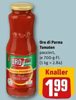 REWE DE Oro di Parma Tomaten passiert tilbud