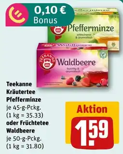 REWE DE Teekanne Kräutertee Pfefferminze tilbud