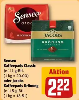 REWE DE Senseo Kaffeepads Classic tilbud