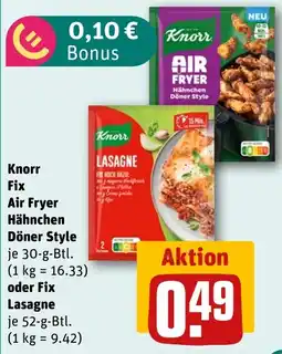 REWE DE Knorr Fix Air Fryer Hähnchen Döner Style tilbud