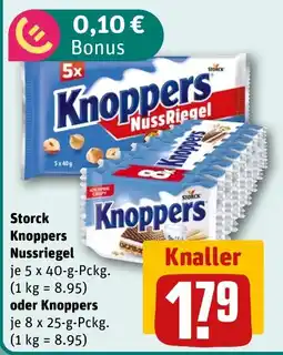 REWE DE Storck Knoppers Nussriegel tilbud