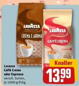 REWE DE Lavazza Caffè Crema oder Espresso tilbud