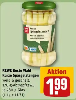 REWE DE REWE Beste Wahl Kurze Spargelstangen tilbud