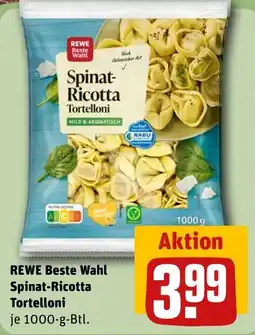 REWE DE REWE Beste Wahl Spinat-Ricotta Tortelloni tilbud