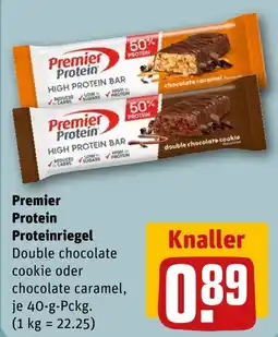 REWE DE Premier Protein Proteinriegel tilbud
