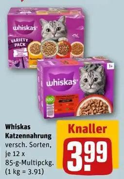 REWE DE Whiskas Katzennahrung tilbud