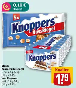 REWE DE Knoppers Nussriegel tilbud