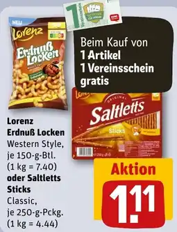 REWE DE Lorenz Erdnuss Locken tilbud
