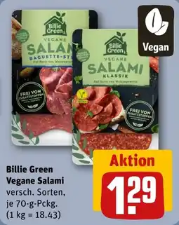 REWE DE Billie Green Vegane Salami tilbud