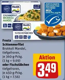 REWE DE Frosta Schlemmerfilet Brokkoli Mandel tilbud
