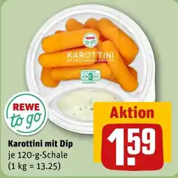 REWE DE Rewe to go Karottini mit Dip tilbud