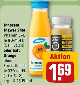 REWE DE Innocent Ingwer Shot tilbud