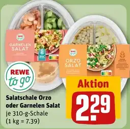 REWE DE Rewe to go Orzo oder Garnelen Salat tilbud