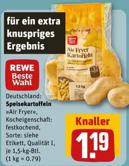 REWE DE REWE Beste Wahl Air Fryer Kartoffeln tilbud