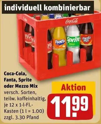 Coca-Cola, Fanta, Sprite oder Mezzo Mix