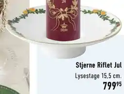 Imerco Stjerne Riflet Jul Lysestage tilbud