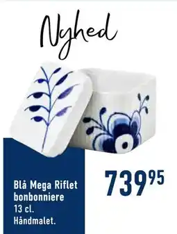 Imerco Blå Mega Riflet bonbonniere tilbud