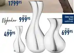 Imerco Cobra vase tilbud