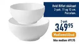 Imerco Hvid Riflet skålsæt tilbud