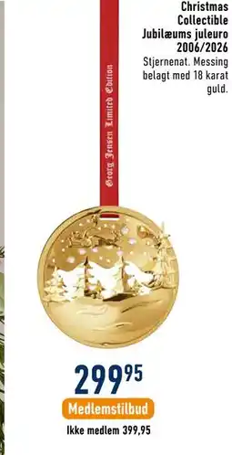 Imerco Christmas Collectible Jubilæums juleuro 2006/2026 tilbud