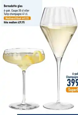 Imerco Bernadotte glas tilbud