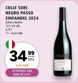 Scandinavian Park COLLE SORI NEGRO PASSO ZINFANDEL 2024 tilbud