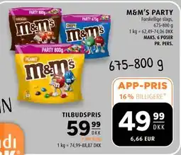 Scandinavian Park M&M’S PARTY tilbud