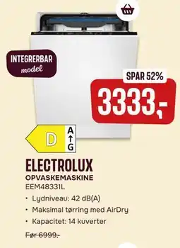 Skousen ELECTROLUX OPVASKEMASKINE EEM48331L tilbud