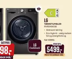Skousen LG TØRRETUMBLER RV9DN903B tilbud