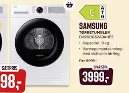 Skousen SAMSUNG TØRRETUMBLER DV90DG52A0AHEE tilbud