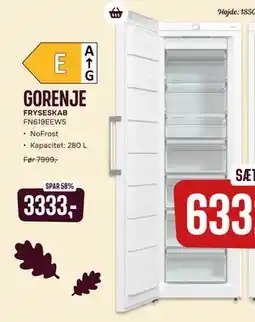 Skousen GORENJE FRYSESKAB tilbud