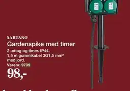 Harald Nyborg Gardenspike med timer tilbud