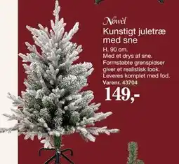 Harald Nyborg Kunstigt juletræ med sne tilbud