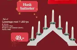 Harald Nyborg Lysestage med 7 LED lys tilbud