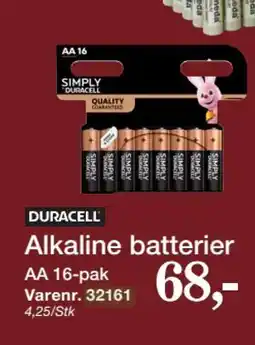 Harald Nyborg DURACELL Alkaline batterier tilbud