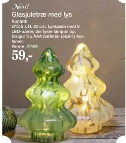 Harald Nyborg Glasjuletræ med lys tilbud