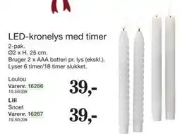 Harald Nyborg LED-kronelys med timer tilbud