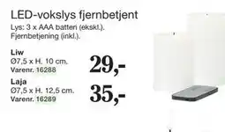 Harald Nyborg LED-vokslys fjernbetjent tilbud